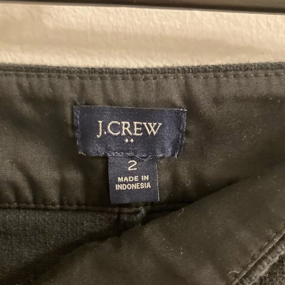 J. Crew Factory black basketweave